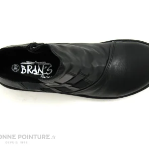 qualité d’originales Promo 😉 Bran’s Brans 7083AT 82996 Noir – Elastiques Gris – 🥾 Boots Femme 👍 19