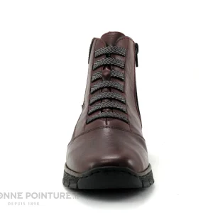 Le moins cher ✔️ Femme Rieker 53774-35 – Bordeaux Muscat – Chaussure Montante ✔️ mode 11