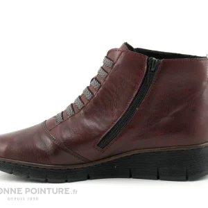 Le moins cher ✔️ Femme Rieker 53774-35 – Bordeaux Muscat – Chaussure Montante ✔️ mode 13