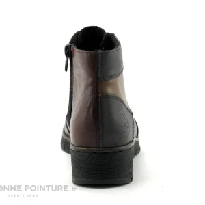 Le moins cher ✔️ Femme Rieker 53774-35 – Bordeaux Muscat – Chaussure Montante ✔️ mode 15