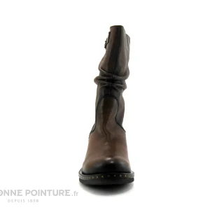 marques de renommée Top 10 🤩 Femme Les Petroleuses Arlete 05 Moka – Bottine Marron 🥰 11