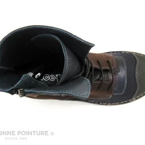 Remise 🔥 Femme Alce 👟 Shoes 8393 Bleu Marine Marron Bronze – Bottine 🧨 marque moins cher 19