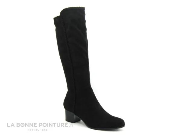 Grosses soldes ⌛ The Divine Factory QL4057 Noir – Botte Femme Petit Talon 🔔 à prix réduits 6