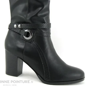 achat pas cher Bon marché 💯 The Divine Factory QL4060 Noir – Bottes Femme Talon 🤩 8