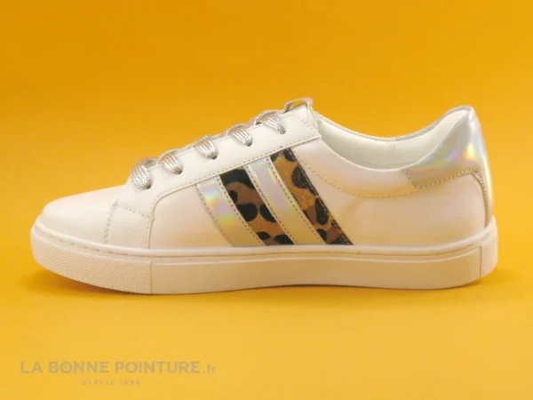 marque pas cher Acheter 👏 Femme The Divine Factory QL3944 Blanc Argent Leopard – Tennis Blanche F 🥰 4