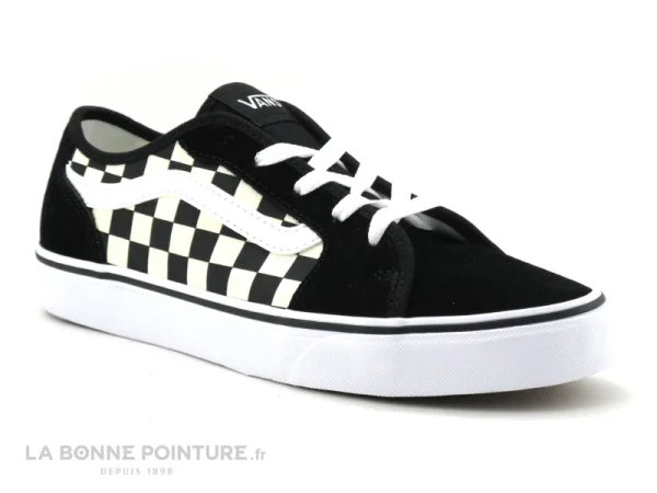 prix abordable Sortie 👏 Junior Vans FILMORE DECON Checkerboard Noir Blanc Damier – Basket ✨ 1