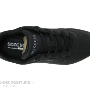 SOLDES TOUT À Remise 🧨 Junior Skechers STAND ON AIR 73690 Black – Basket Noire 🎉 19