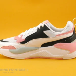 aux meilleurs prix Top 10 👏 Junior Puma X RAY 2 Square Blanc Rose Noir – Basket Semelle Epaisse ⭐ 11