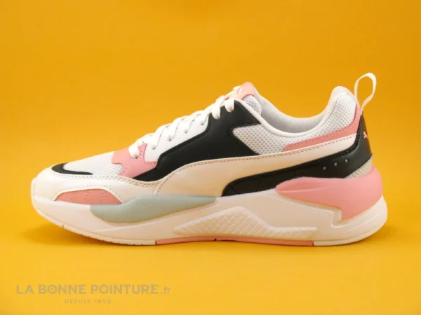 aux meilleurs prix Top 10 👏 Junior Puma X RAY 2 Square Blanc Rose Noir – Basket Semelle Epaisse ⭐ 3