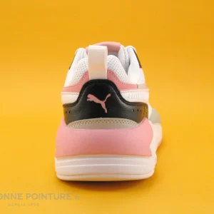 aux meilleurs prix Top 10 👏 Junior Puma X RAY 2 Square Blanc Rose Noir – Basket Semelle Epaisse ⭐ 15