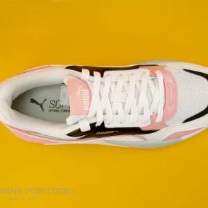 aux meilleurs prix Top 10 👏 Junior Puma X RAY 2 Square Blanc Rose Noir – Basket Semelle Epaisse ⭐ 19