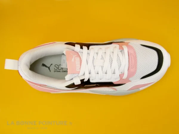 aux meilleurs prix Top 10 👏 Junior Puma X RAY 2 Square Blanc Rose Noir – Basket Semelle Epaisse ⭐ 7