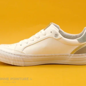 Le moins cher 😀 Mustang 👟 Shoes Mustang 1420-301-11 Weiss Mint – Basket Basse Femme – Blanc – Vert 🔔 économies garanties 13