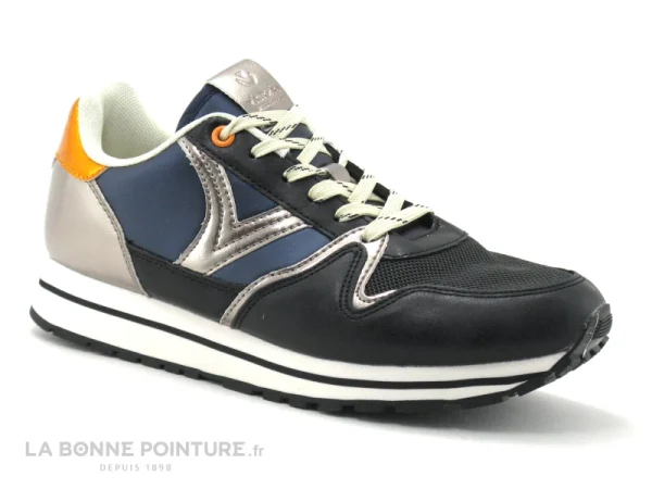 de garantie authentique Promo 😉 Victoria 1141134 Noir Argent Orange – 👟 Sneakers Mode Femme ⌛ 1