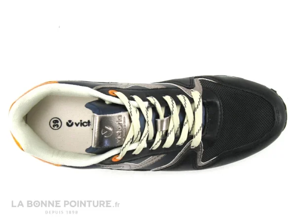 de garantie authentique Promo 😉 Victoria 1141134 Noir Argent Orange – 👟 Sneakers Mode Femme ⌛ 7