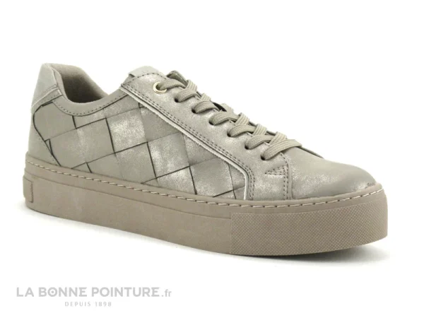 site en ligne Top 10 😉 Marco Tozzi 2-23702-29 Taupe Metal – 👟 Sneakers Mode Femme 👍 1