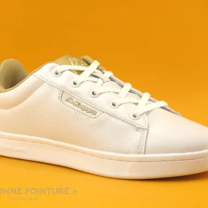 haute qualité Promo 💯 Junior Kappa TCHOURI Lace Perfo White Gold – 3117M3W – Basket 👏 17