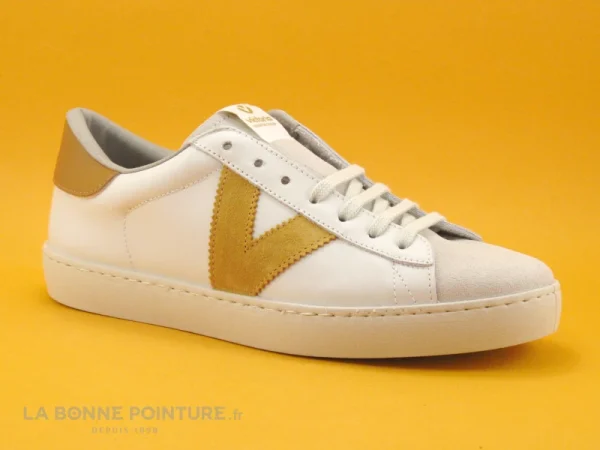 l'unique style Meilleur prix ⭐ Junior Victoria 126142 Blanc – Beige – Moutarde – Basket Basse 🧨 1