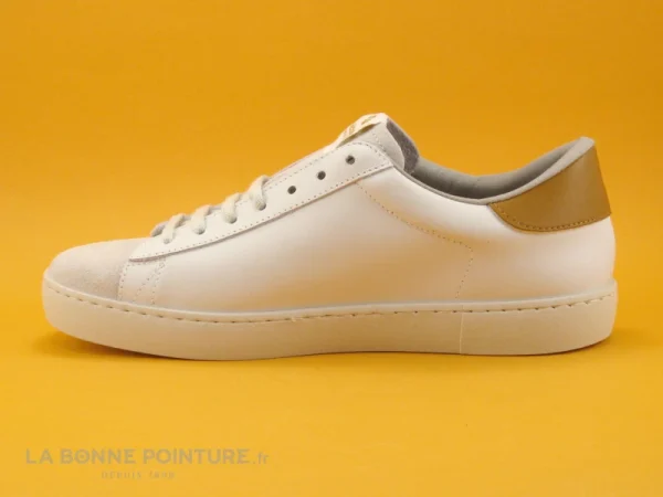 l'unique style Meilleur prix ⭐ Junior Victoria 126142 Blanc – Beige – Moutarde – Basket Basse 🧨 4