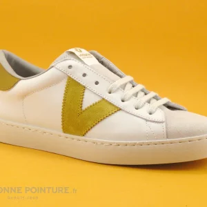 l'unique style Meilleur prix ⭐ Junior Victoria 126142 Blanc – Beige – Moutarde – Basket Basse 🧨 16