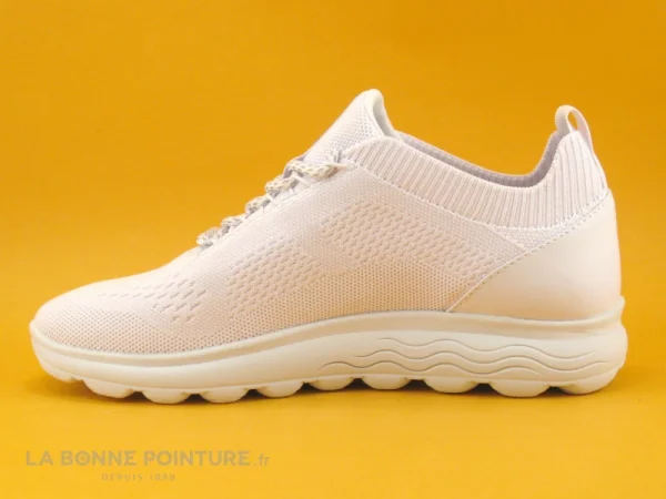 Vente flash 🔥 Geox SPHERICA – D15NUA – White – 👟 Sneakers Femme Blanches 🎉 boutiqued en ligne 4