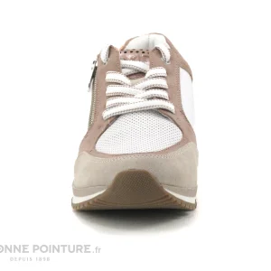 Budget 👍 Marco Tozzi 2-23722-28 White Nude – 👟 Sneakers Rose Femme 🔔 Distributeur Officiel 11