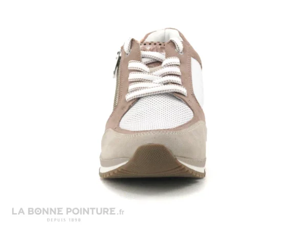 Budget 👍 Marco Tozzi 2-23722-28 White Nude – 👟 Sneakers Rose Femme 🔔 Distributeur Officiel 3