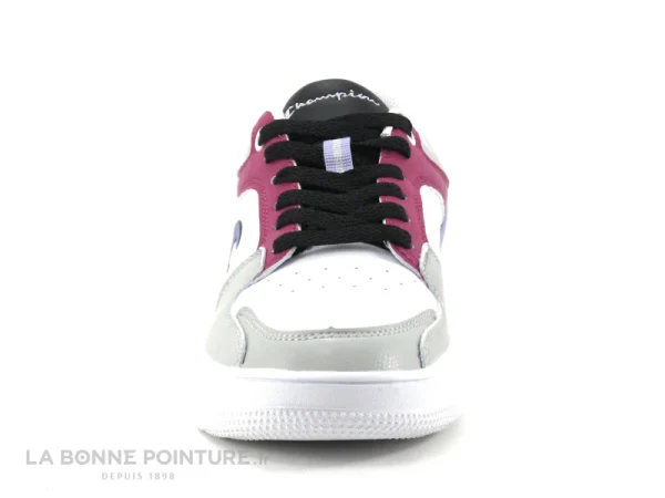 magasin paris Meilleure vente ❤️ Femme Champion REBOUND 2-0 Low S1332-CHA – Blanc Rose Gris – Basket 🔥 3