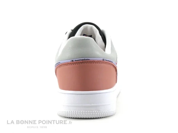 magasin paris Meilleure vente ❤️ Femme Champion REBOUND 2-0 Low S1332-CHA – Blanc Rose Gris – Basket 🔥 5