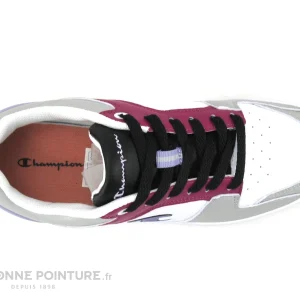 magasin paris Meilleure vente ❤️ Femme Champion REBOUND 2-0 Low S1332-CHA – Blanc Rose Gris – Basket 🔥 19