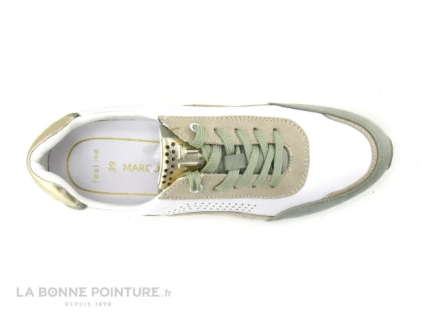 marque pas cher Acheter 😍 Marco Tozzi 2-23729-28 White Dune – Basket Compensee Femme 🌟 7