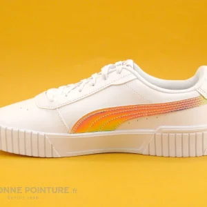 Meilleure affaire 🌟 Junior Puma Carina 2-0 Holo JR White Silver – 👟 Sneakers Blanches Et Hologramme 👏 Acheter 13