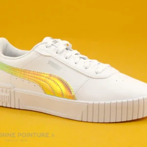 Meilleure affaire 🌟 Junior Puma Carina 2-0 Holo JR White Silver – 👟 Sneakers Blanches Et Hologramme 👏 Acheter 17