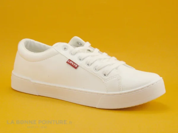 Retour gratuit en magasin. Bon marché ✔️ Levi’s Levis MALIBU 2-0 Brilliant White – 👟 Sneakers Basses Blanches Femme 🔥 1