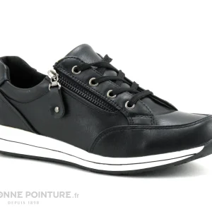 Sortie 👍 TopWay B775860 Black – Basket Noire Femme Zip Et Lacet ❤️ Promotio de vente 15