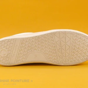 Promo 🥰 Tamaris 1-24712-28 White Lt Gold – Basket Femme 3 Velcros 😍 Paiement sécurisé 21