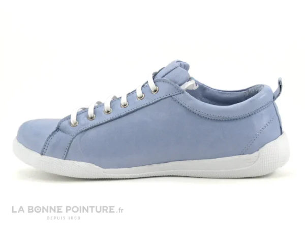 Meilleure affaire 🧨 Andrea Conti 0063612-821 Bleu Pastel – Basket Cuir Femme 😀 acheter en ligne 4