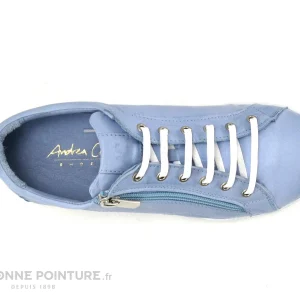 Meilleure affaire 🧨 Andrea Conti 0063612-821 Bleu Pastel – Basket Cuir Femme 😀 acheter en ligne 19