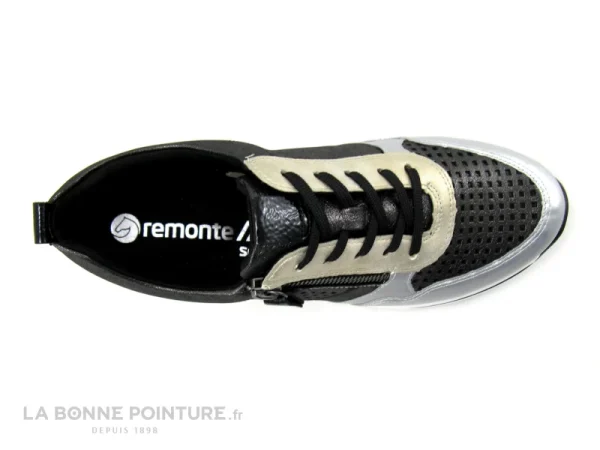 Meilleure vente 🔥 Remonte R6702-02 Noir Argent – Basket Mode Femme ✔️ nouveau produit 7