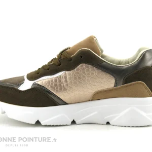 De Qualité De gros 🛒 DT New York B844940 Kaki – Bronze – Taupe – 👟 Sneakers Femme 🎉 9