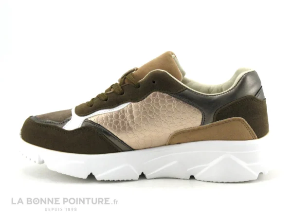 De Qualité De gros 🛒 DT New York B844940 Kaki – Bronze – Taupe – 👟 Sneakers Femme 🎉 3