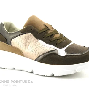 De Qualité De gros 🛒 DT New York B844940 Kaki – Bronze – Taupe – 👟 Sneakers Femme 🎉 15