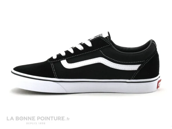 Réductions Acheter 👍 Junior Vans WARD Black – White – VN0A38J9IJU1 – Basket Noire ⌛ 4