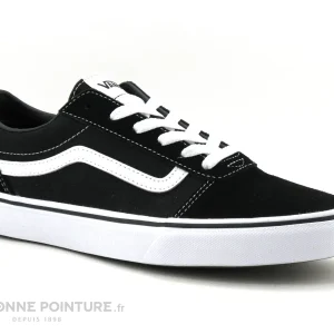 Réductions Acheter 👍 Junior Vans WARD Black – White – VN0A38J9IJU1 – Basket Noire ⌛ 17