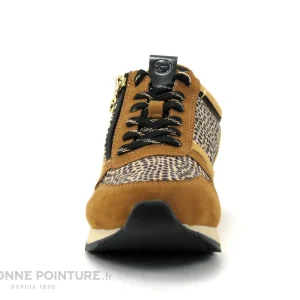 haute qualité Budget 🔥 Tamaris 1-23604-27 Cognac Leopard – 👟 Sneakers Mode Femme ✔️ 11