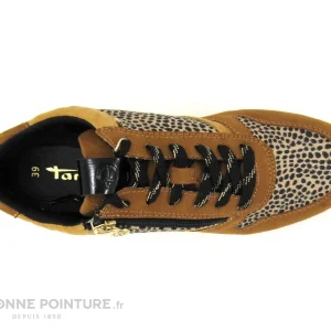 haute qualité Budget 🔥 Tamaris 1-23604-27 Cognac Leopard – 👟 Sneakers Mode Femme ✔️ 19