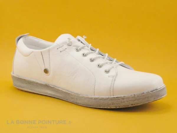 soldes pas cher Nouveau 😉 Andrea Conti 0347891 – Basket Femme En Cuir Blanc 🎉 1