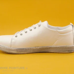 soldes pas cher Nouveau 😉 Andrea Conti 0347891 – Basket Femme En Cuir Blanc 🎉 13