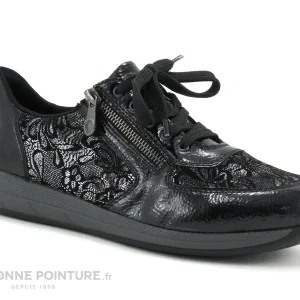 Le moins cher ⭐ Rieker N1112-00 Noir Gris – Basket De Ville Femme 🔔 grande marque pas cher 17