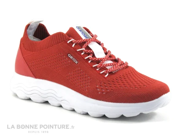 site en ligne Tout neuf 😍 Geox D15NUA – SPHERICA Red – Basket Rouge Femme 🤩 1